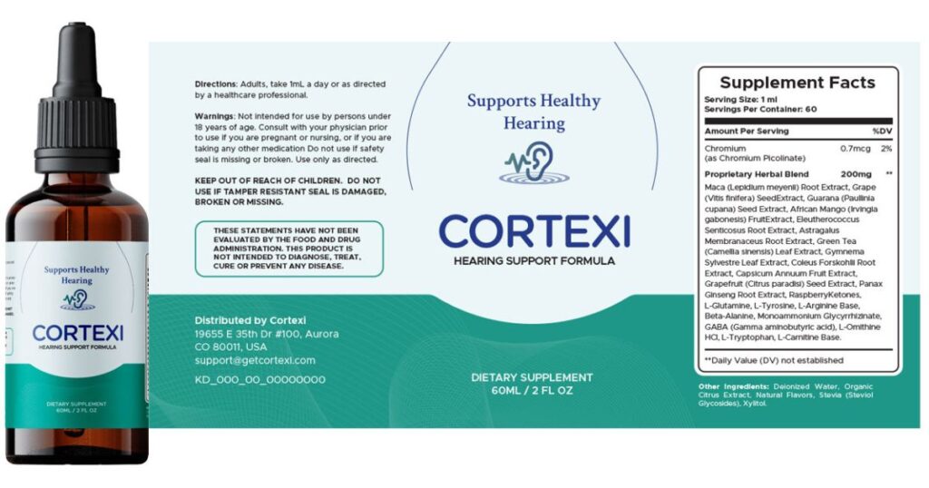 Cortexi Reviews - Cortexi Supplement Facts