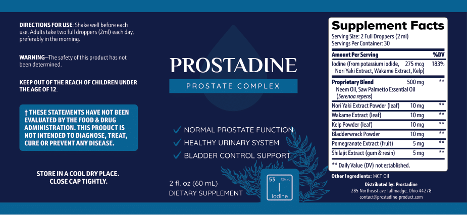 Prostadine Supplement Facts show what is the dosage of prostadine is use